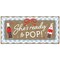 Big Dot of Happiness She's Ready to Pop Baby Shower Kraft Paper Banner, Retro Soda Party Welcome Banner, Printed Brown Paper Party Sign Decor – 1 Ct